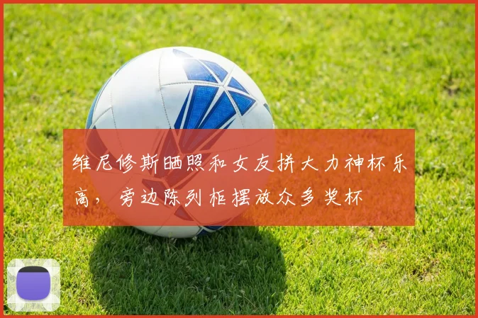 维尼修斯晒照和女友拼大力神杯乐高，旁边陈列柜摆放众多奖杯
