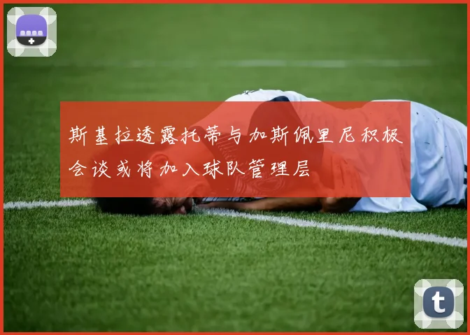 斯基拉透露托蒂与加斯佩里尼积极会谈或将加入球队管理层